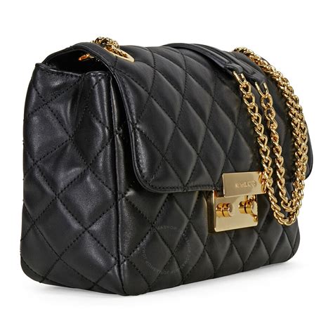 michael kors quilted bag black